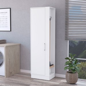 Greenville 2-Door 6-Shelf Tall Storage Cabinet White - 1 of 4
