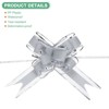 Unique Bargains Plastic Gold Edge Satin Decorations Gift Wrap Bows Pull Bows 10 Pcs - 2 of 4