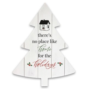 Creative Products Home for the Holidays 14 x 18.5 Tree Shaped Pallet Wood - 1 of 1