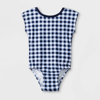 baby girl gingham swimsuit