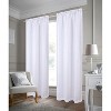 RT Designer Collection Crystal Jacquard Rod Pocket Foam Back Luxurious Modern Design Curtain Panel 54" x 84" White - 2 of 4