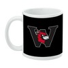 Wesleyan University Secondary Logo Ceramic Coffee Mug Novelty Gift Mugs for Coffee Tea and Hot Drinks 11oz White - 3 of 4