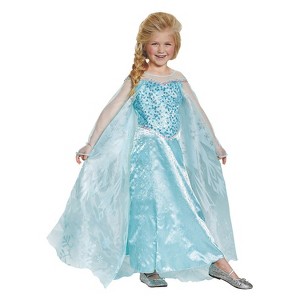 Girls' Elsa Prestige Costume - 1 of 2