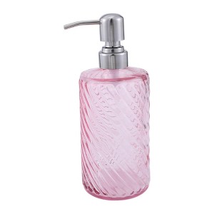 Unique Bargains Elegant Twill Pattern Soap Pump Dispenser for Bathroom 16.9oz 1 Pc - 1 of 4