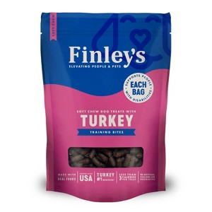 Finley's All Natural Turkey Soft Training Bite Dog Treats - 16oz - 1 of 4