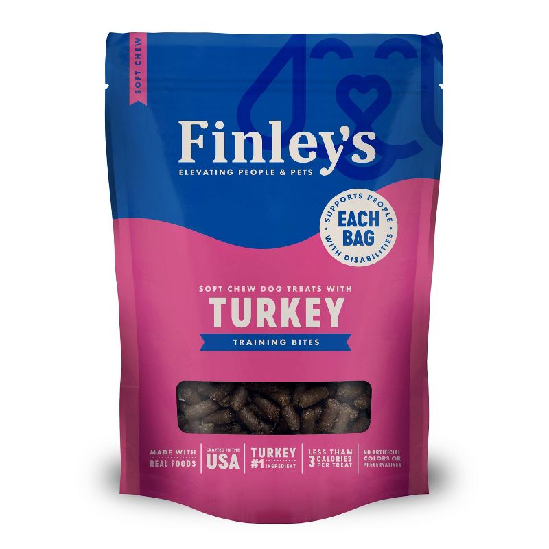 Finley&#39;s All Natural Turkey Soft Training Bite Dog Treats - 16oz, 1 of 12