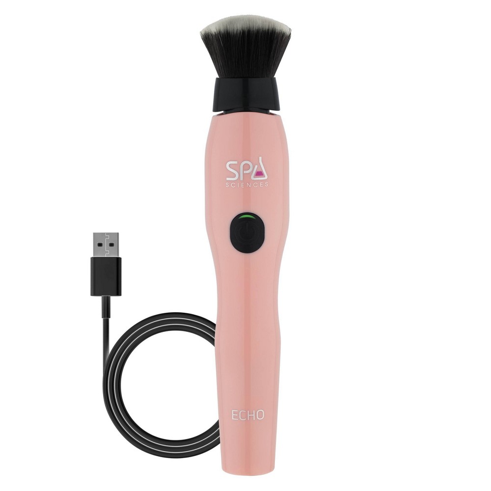 Spa Sciences Echo Antimicrobial Sonic Makeup Brush Pink