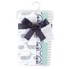 Hudson Baby Infant Boy Cotton Flannel Burp Cloths and Receiving Blankets, 8-Piece, Gray Whale, One Size - 2 of 2
