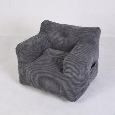 NicBex Bean Bag Chairs for Adult Teens Kids,Bean Bag Sofa with Tufted Soft Stuffed Filling and Side Pockets for Living Room,Bedroom