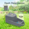 Dakota 283 Dash 5-Gallon Weatherproof Dog & Pet Water Dispenser System for Home & Outdoor Use w/Built-In Rubber Plug, Dark Granite - 2 of 4