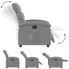 CLIHOME Modern Recliner Chair Push Back, Breathable Fabric Lounge Chair with Padded Arms, Manual Reclining Accent Chair - 3 of 4