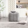 NicBex Bean Bag Chair for Adults Soft Floor Chair with High Resilience Foam for 2 Comfortable Square Sofa Chair for Living Room - 3 of 4