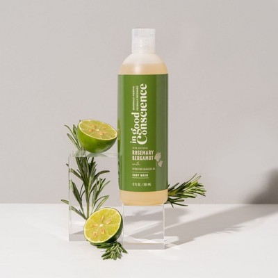 In Good Conscience Rosemary Bergamot Body Wash -12 fl oz.