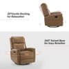 Set of 2 Hilario 30.31''Wide Genuine Leather Swivel Rocker Recliner | ARTFUL LIVING DESIGN - 4 of 4