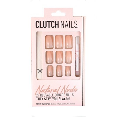 Clutch Nails - Press On Nails - Natural Nude - 24ct