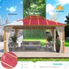 EROMMY 14 Ft. W x 12 Ft. D Aluminum Patio Gazebo - 4 of 4