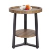 Round Coffee Table, 2-Tier Circle Coffee Table with Storage, Modern Wood Round Center Table, for Living Room, Small Space, Home Office, Easy Assembly - 3 of 4