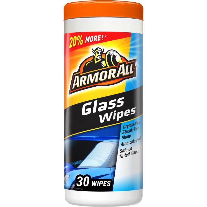 Armor All 30ct Automotive Glass Cleaner Wipes, 1 of 7