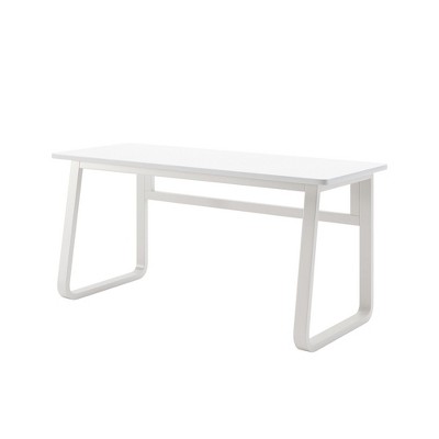 FONTOI Desk L39.3inch Computer Desk Modern Simple Style Desk for Home Office for Bedroom, White, 39.37"*19.70"*29.50"