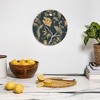 Iveta Abolina Peacock Garden on Teal Cutting Board - Round - 3 of 3