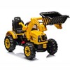 Kids Ride on Excavator, 12V Battery Powered Kids Excavator Ride On Toy, Ride on Tractor with Front Bucket, Toddlers Bulldozer with 2 Speed - 4 of 4