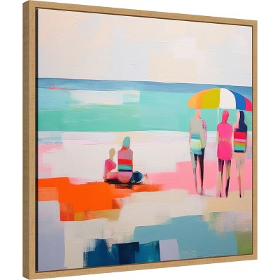 Amanti Art Summer Vibes III by Irena Orlov Canvas Wall Art Print Framed 22 x 22