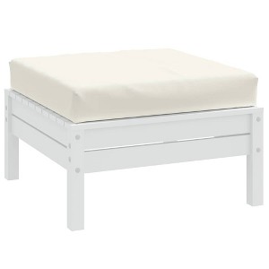 vidaXL Pallet Cushion Melange Cream 23.6"x23.6"x3.9" Fabric - 1 of 4