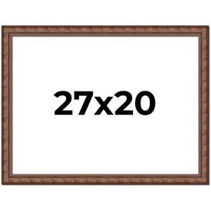 PosterPalooza | 27x20 Modern Bamboo Picture Frame, UV Acrylic, 5 Finishes - 1 of 4
