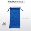 Unique Bargains Portable Drawstring Closure Microfiber Eyeglass Pouches 12 Pcs 7" x 3.5" - 2 of 4