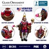 The Melancholy Prince William Shakespeare Glass Ornament, Unique Renaissance Italy Decor| OrnamentallyYou - 3 of 4