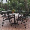 Flash Furniture Lila 31.5'' Square Aluminum Indoor-Outdoor Table Set with 4 Slat Back Chairs - 2 of 4