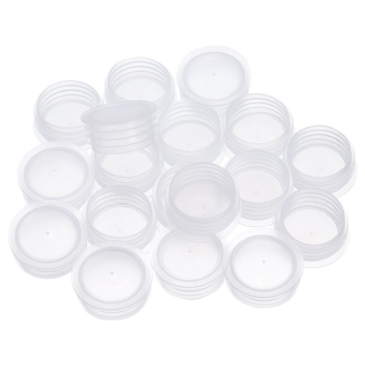Unique Bargains Plastic Salt Shaker Stoppers Replacement Plug Bottle Cap 20 Pcs