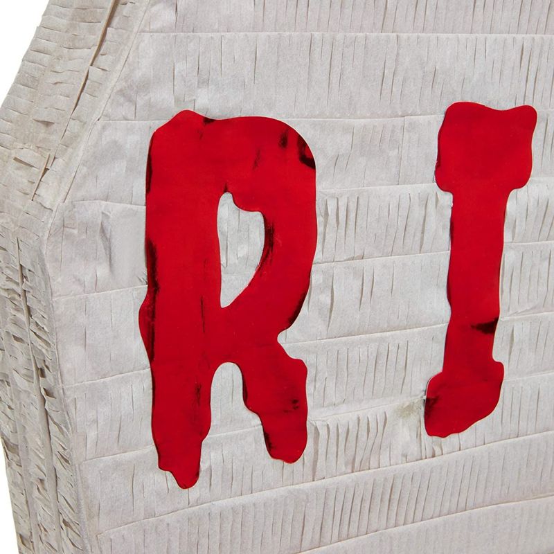 Spooky Central Small Graveyard Tombstone Pinata for RIP Halloween Party Decorations, 17 x 13 x 3 In, 3 of 7