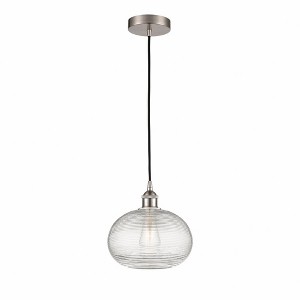Ithaca - 1 Light Cord Hung Mini Pendant In Industrial Style-9.5 Inches Tall and 10 Inches Wide - 1 of 1