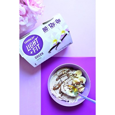 Light + Fit Nonfat Gluten-Free Vanilla Greek Yogurt - 4ct/5.3oz Cups_6