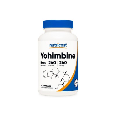 Nutricost Yohimbine HCL Capsules (120 Capsules / 5 mg Yohimbine Per Serving) | Yohimbine HCl Supplement for Men and Women - Gluten Free, Non-GMO