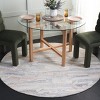 Abstract ABT210 Handmade Tufted Area Rug - Grey/Brown - 6'-0" x 6'-0" Round - Safavieh - 2 of 4