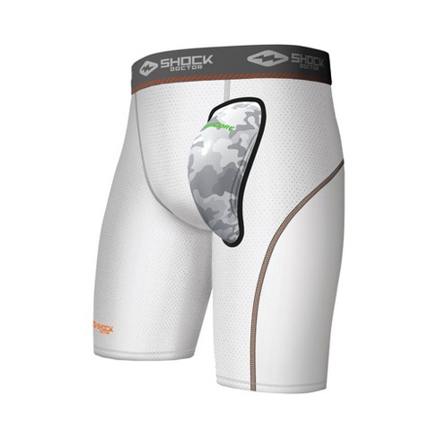 Shock Doctor Compression Short Cup Youth With Aircore - White L : Target