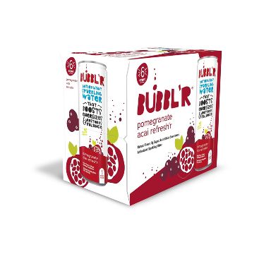 BUBBL'R Pomegranate Acai Refresh'r Antioxidant Sparkling Water - 6pk/12 fl oz Can