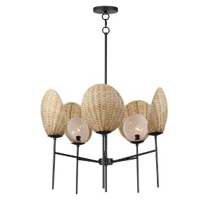 Maxim Lighting Maldives 5 - Light Chandelier in  Black - 1 of 1