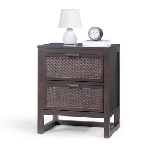 Teamson Home Hatteras Nightstand with 2 Deep Drawers for Bedroom Organization - 1 of 4