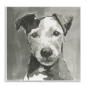 Stupell Industries Muted Dog with Quiet Expression, 12" x 12" - 1 of 4
