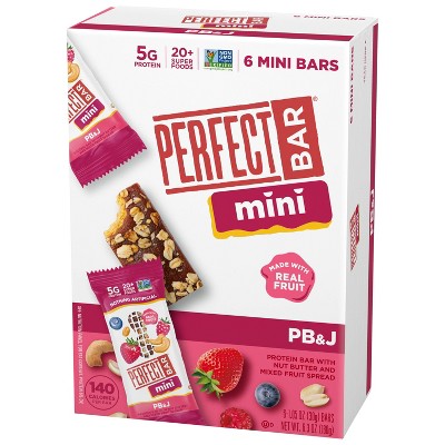 Perfect Bar Gluten-Free PB&J Mini Protein Bars - 6.3oz/6ct