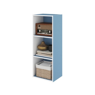 HOMLUX 3 Cube Decorative Bookshelf Open Bookcase Toy Storage Organizer Horizontal Vertical