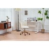 CAVINAS Modern Upholstered Home Office Desk Chair, Velvet Adjustable Office Chair with Handwoven Backrest and Adjustable Swivel Wheels - 2 of 4