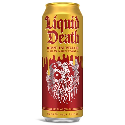 Liquid Death Rest In Peach Tea - 19.2 Fl Oz Can : Target