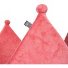 Nandog Pet Gear Prive Crown Cozy Round Cat & Dog Bed Collection Washable Indoor Pet Bed - Royal Micro Plush Pink 18" Large - 3 of 4