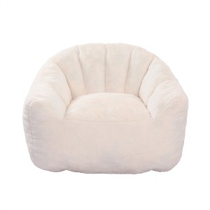XINGHANZHENXUAN Oversized Bean Bag Chair with Armrests, High-Density Foam Filled Lazy Sofa for Adults & Kids, Removable Washable Cover - 1 of 4