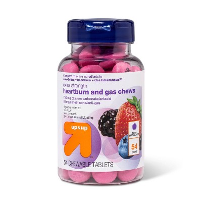 Heartburn and Gas Relief Chews - 54ct - up & up™