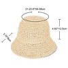 Anna-Kaci Crochet Raffia Bucket Hat Lightweight Foldable Wide Brim Sun Hat for Stylish Summer Protection - 4 of 4